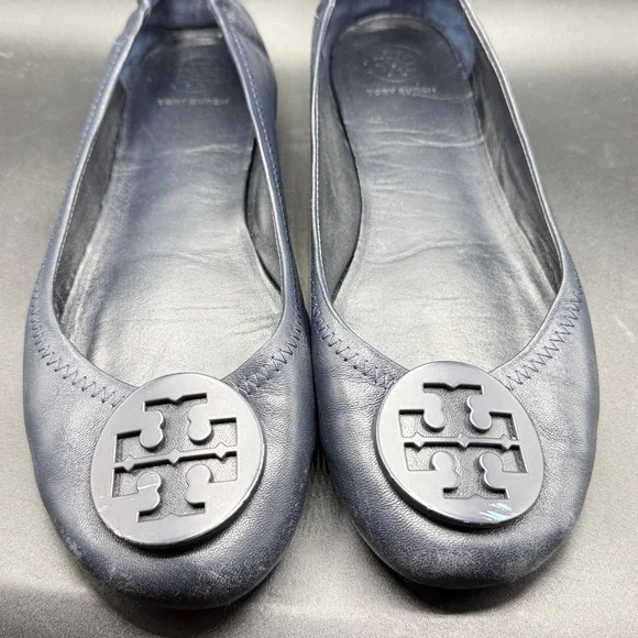 Tory Burch Navy Flats 8.5 - Picture 8 of 13